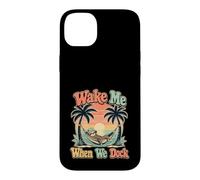 Custodia per iPhone 14 Plus Wake Me When We Dock Divertente Crociera Bradipo