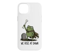 Custodia per iPhone 14 Plus We Rise At Dawn Season Spooky Frog Meme Zombie Halloween