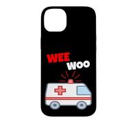 Custodia per iPhone 14 Plus Wee Woo Funny Ambulance EMR EMS Paramedic First Responder