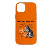 Custodia per iPhone 14 Plus What Cats Really Think Funny Cat Physics Humor Men Women