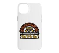 Custodia per iPhone 14 Plus When God Made Me Grinned Sarcastico Christian Citazione
