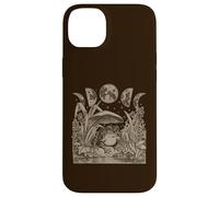 Custodia per iPhone 14 Plus Whimsy Goth Fairycore Witchy Frog Mushroom Moon Vintage