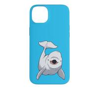 Custodia per iPhone 14 Plus White Baby Whale Beluga White Whale Marine Mammifero Bambini