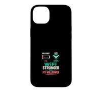 Custodia per iPhone 14 Plus WiFi Piu Forte Della Mia Volonta Humor Tech