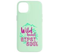 Custodia per iPhone 14 Plus Wild Heart Gypsy Soul Boho Mountain Nature Design