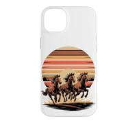 Custodia per iPhone 14 Plus Wild Horses Running Free Equestrian Horse Lover
