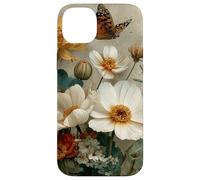 Custodia per iPhone 14 Plus Wildflower Butterfly Floral Botanical Nature Flower Vintage