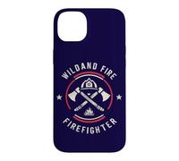 Custodia per iPhone 14 Plus Wildland - Emblema antincendio con citazione Wiland Fire fighter