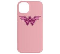 Custodia per iPhone 14 Plus Wonder Woman Movie Pink Geometric Pattern Logo