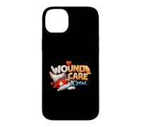 Custodia per iPhone 14 Plus Wound Care Crew Leopard Nursing Ferita Ostomia Infermiera WCN RN