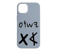 Custodia per iPhone 14 Plus Yeshua Aleph Tav Gesù Primo Ultimo in Ebraico Paleo (nero)