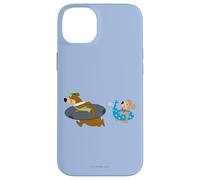 Custodia per iPhone 14 Plus Yogi Bear Yogi and Boo Boo Going Swimming