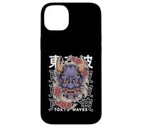Custodia per iPhone 14 Plus Yokai Oni Maschera Diavolo Giapponese Demone Tattoo Oni Mask
