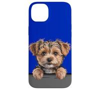 Custodia per iPhone 14 Plus Yorkipoo Carino Peeking Yorkie Poo Mix Dog Lover