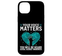 Custodia per iPhone 14 Plus Your Voice Matters Support Sexual Assault Awareness Gifts