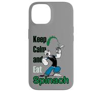 Custodia per iPhone 14 Popeye The Sailor Man Keep Calm & Eat Spinaci Retro Fumetto