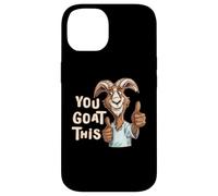 Custodia per iPhone 14 Positivo Inspirational Motivational You Goat This Funny Pun