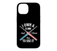 Custodia per iPhone 14 Possiedo un 9 mm e so come usarlo - uncinetto all'uncinetto