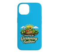 Custodia per iPhone 14 Powered By Gardening and Sunshine Funny