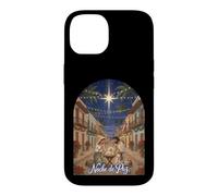 Custodia per iPhone 14 Presepe portoricano con design natalizio