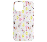 Custodia per iPhone 14 Pretty Tooth Fairy - Bacchetta magica con denti bianchi, stella gialla