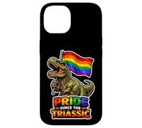 Custodia per iPhone 14 Pride sin dal Triassic Rainbow Dino Pride