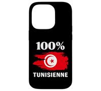 Custodia per iPhone 14 Pro 100% Tunisienne et fière de l'être drapeau de la tunisie