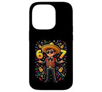 Custodia per iPhone 14 Pro 6 7 Cinco de Mayo Six 67 Sei sette meme divertenti Ragazzo Bambini Giovani