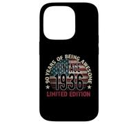 Custodia per iPhone 14 Pro 90° compleanno regalo uomo Vintage nato 1936 girando 90 anni