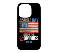 Custodia per iPhone 14 Pro A Pledge A Day Keeps The Commies Away American Flag America