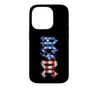 Custodia per iPhone 14 Pro AC/DC Old Glory Bandiera Americana Logo