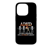 Custodia per iPhone 14 Pro ADHD It's Not Disability It's A Different Ability Skeleton