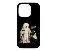Custodia per iPhone 14 Pro Adorabile Vintage Ghost Boo-p! per un gatto nero Halloween Ragazze