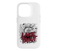 Custodia per iPhone 14 Pro Aggressivo Lago Trota Grande pesca Laghi Deep Strike
