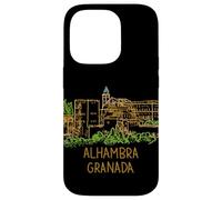 Custodia per iPhone 14 Pro Alhambra Granada Spagna Viaggio Souvenir Città Landmark Gift