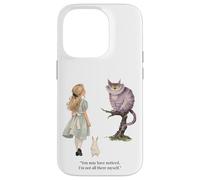 Custodia per iPhone 14 Pro Alice Adventures Wonderland Vintage Libro Citazione Lewis Carrol