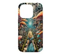 Custodia per iPhone 14 Pro Alice nel Paese delle Meraviglie Trippy Funghi Foresta Sentiero
