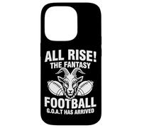 Custodia per iPhone 14 Pro All Rise The Fantasy Football GOAT Has Arrived - Citazione divertente