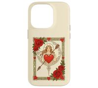Custodia per iPhone 14 Pro Allegoria dell'Amore Vintage Art Nouveau Romance
