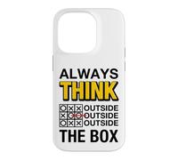Custodia per iPhone 14 Pro Always Think Outside the Box Illustration Graphic Designs