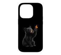 Custodia per iPhone 14 Pro American Black Bear Cucciolo Farfalla Wildlife Nature