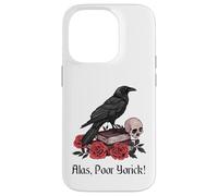 Custodia per iPhone 14 Pro Amleto Shakespeare Gioca Citazione Ahimè, Povero Yorick!