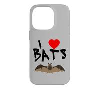 Custodia per iPhone 14 Pro Amo i pipistrelli I Heart Bat s