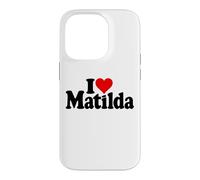Custodia per iPhone 14 Pro AMO IL CUORE MATILDA TILDA TIL MATTY