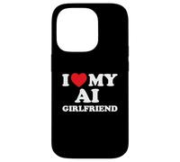 Custodia per iPhone 14 Pro Amo la mia ragazza AI Divertente Tech Amore virtuale