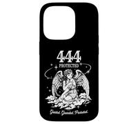 Custodia per iPhone 14 Pro Angelcore Etereo Protetto Numero 444 Estetica Angelcore