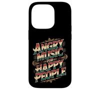 Custodia per iPhone 14 Pro Angry Music For Happy People Emo Fan Punk Listener -