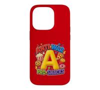 Custodia per iPhone 14 Pro Anti-War Pro-Snacks Funny Peace Food Graphic Rosso
