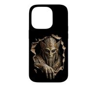 Custodia per iPhone 14 Pro Anunnaki Alien Strappato Panno Sumero Grafica 3D