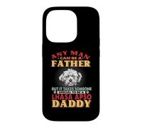 Custodia per iPhone 14 Pro Any Man Can Be A Father Lhasa Apso Daddy Funny Dog Lover